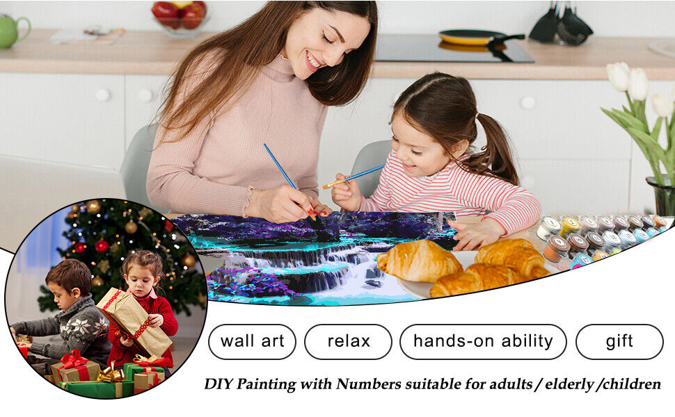 YALKIN Colorful Flower Large Diamond Painting Kits for Adults
