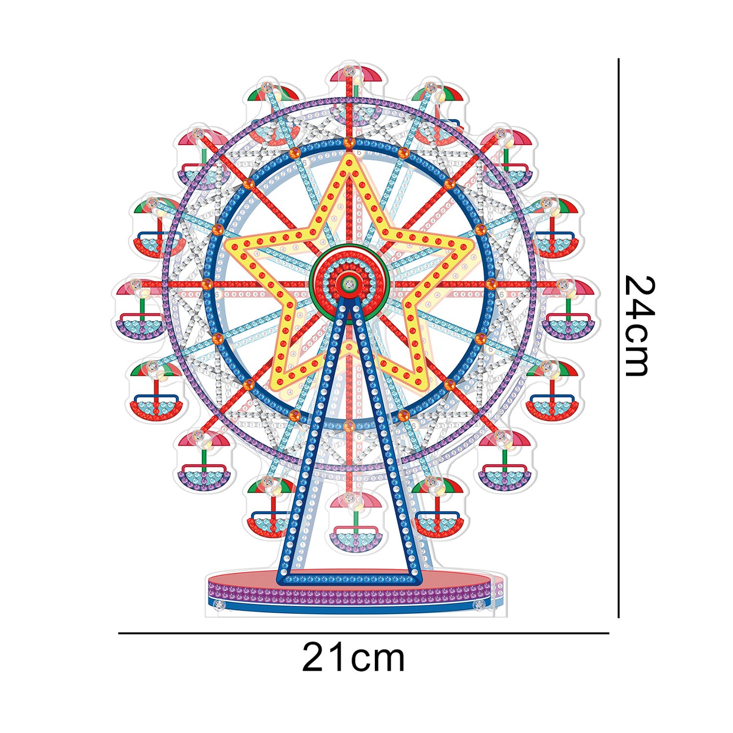 Double-sided Diamond Painting Acrylic Ferris Wheel Art Kits
