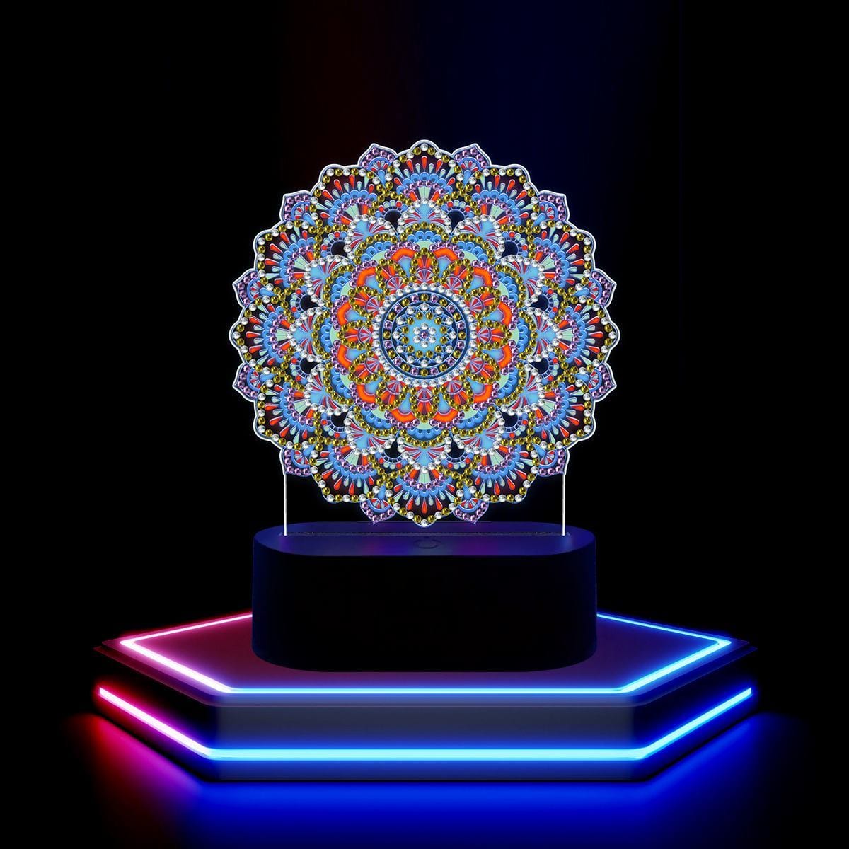 3D Changeable Modeling Light DIY Mosaic Special Shape Diamond Painting LED Lamp Kit