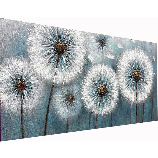 Dandelion Flower - Full Round Diamond Painting - 90x40cm