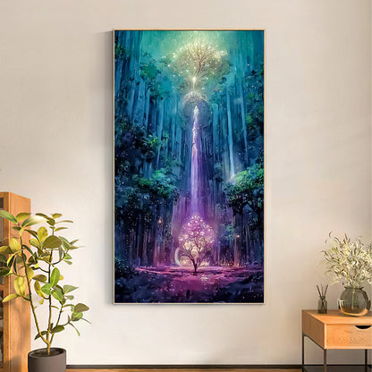 Tree Forest- Full Round Diamond Painting - 70x40cm