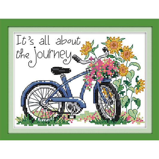 Back from journey  - 14CT Stamped Cross Stitch Kit - 21×16cm