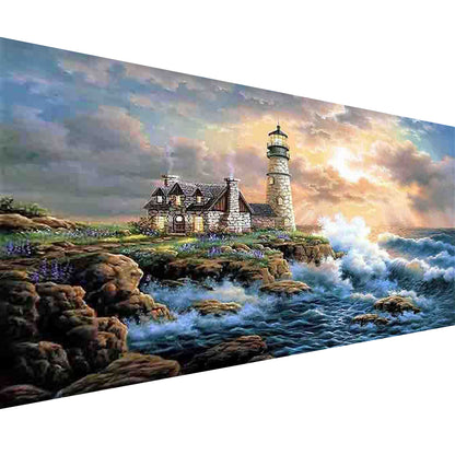 Lighthouse  - Full Round Diamond Painting Kits - 90x40cm