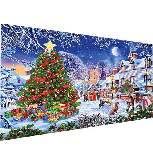 Christmas Tree Gathering - Full Round Diamond Painting - 40x70cm
