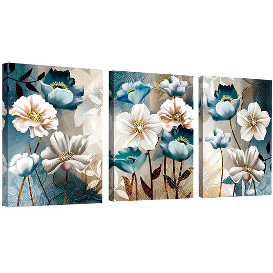 Lotus Flower - Full Round Diamond Painting - 11.8x15.7in （3 pack）