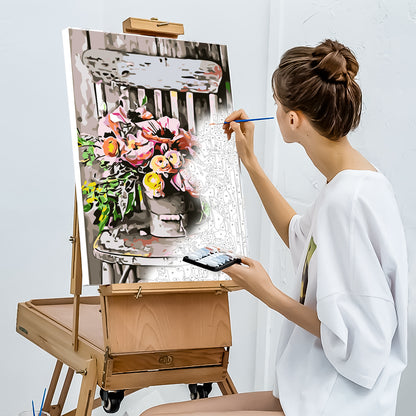 3 Pack Flower Vase - Painting with Numbers -30x40cm