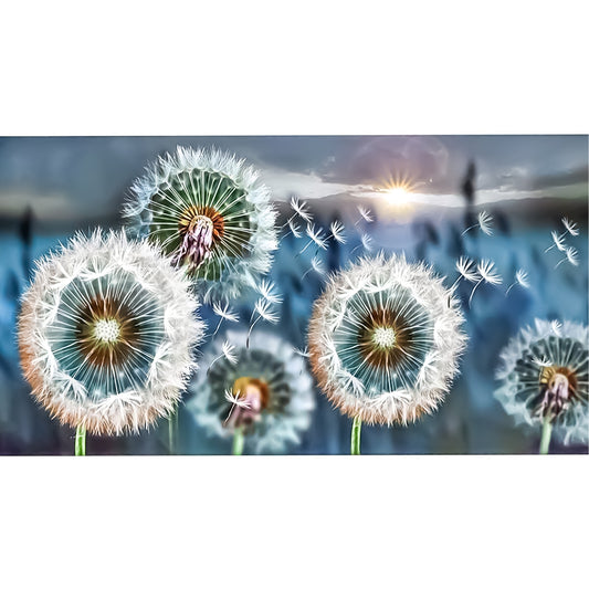 Dandelion Flower - Full Round Diamond Painting - 70x40cm