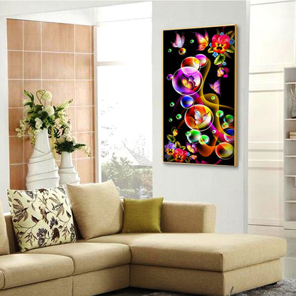 Butterfly Bubble - Full Round Diamond Painting - 30x55cm