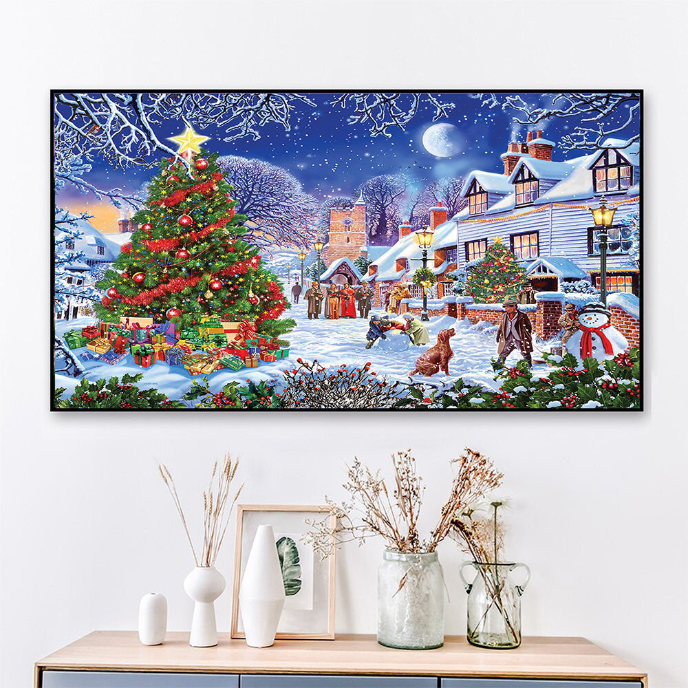 Christmas Tree Gathering - Full Round Diamond Painting - 40x70cm