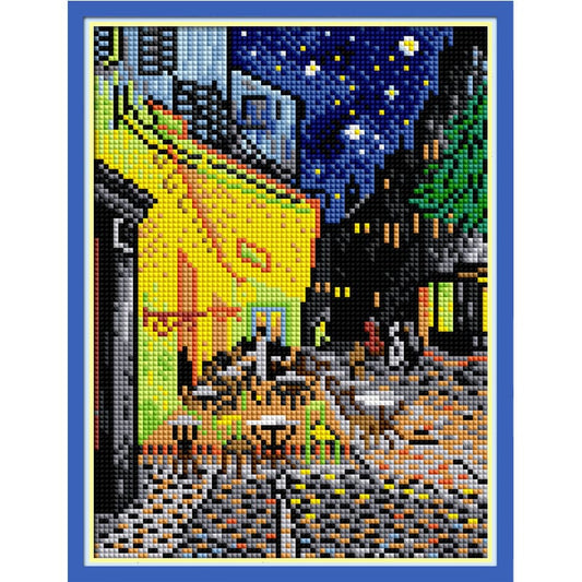 Van Gogh coffee shop  - 14CT Stamped Cross Stitch Kit - 19×27cm YALKIN
